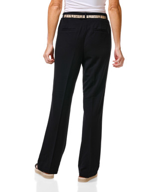 Thumbnail 2: Soho Women's Flared Pull On Pants w/ Belt 