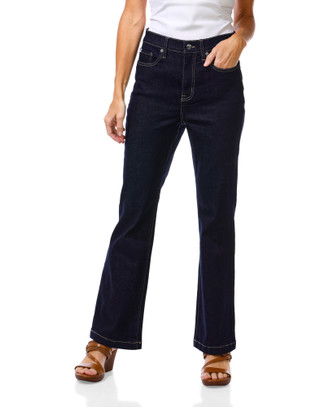 Thumbnail 1: DKNY Women's High Rise Boot Cut Jeans 