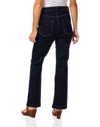 Thumbnail 4: DKNY Women's High Rise Boot Cut Jeans 