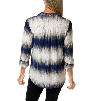 Thumbnail 2: Ava & Grace Women's Split Neck Double Pocket Top 
