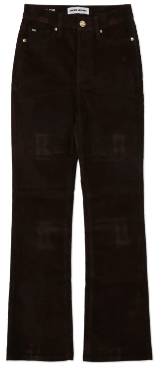 Thumbnail 1: DKNY Women's High Rise Bootcut Corduroy Pants 