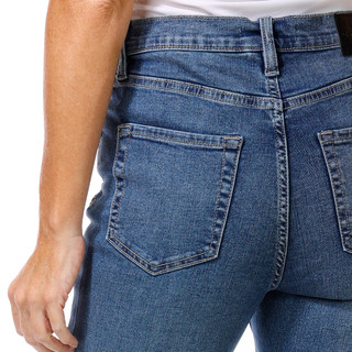 Thumbnail 4: DKNY Women's High Rise Studded Bootcut Jeans 