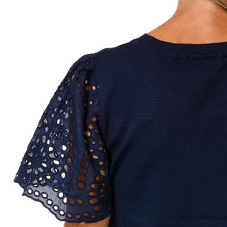 Thumbnail 3: Nanette Lepore Women's Eyelet Sleeve Knit Top 