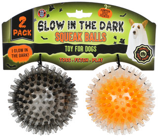Thumbnail 1: Bow Wow Pet 2 Pk Halloween Squeak Dog Balls  