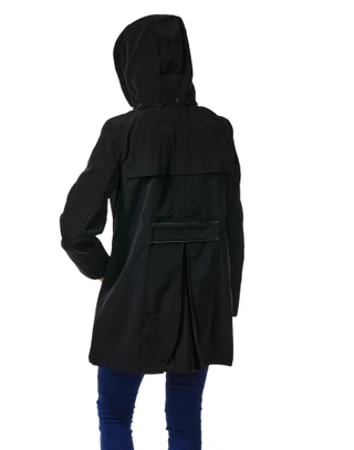 Thumbnail 2: JONES NEW YORK Women's Hooded Water-Resistant Rain Coat 