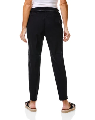 Thumbnail 2: Soho Women's Pull On Ankle Pants w/ Belt 