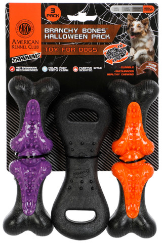 Thumbnail 1: AKC 3 Pk Branchy Bones Halloween Toys  