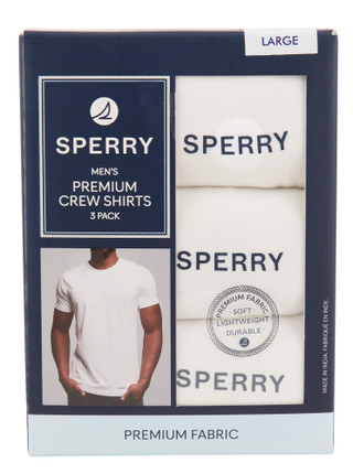 Thumbnail 1: Sperry Men's 3 Pk Premium Crew Neck T-Shirts 