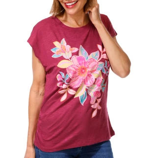 Thumbnail 1: Democracy Women's Asymmetrical Ruched Knit Top 