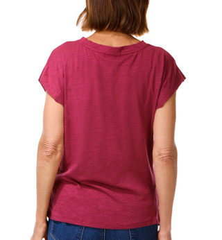 Thumbnail 4: Democracy Women's Asymmetrical Ruched Knit Top 