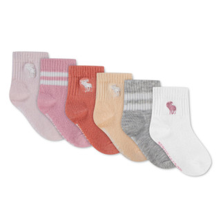 Thumbnail 2: Abercrombie & Fitch Baby 6-Pack Quarter Socks 