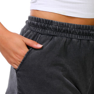 Thumbnail 2: April Kiss Juniors' Mineral Wash Active Shorts 