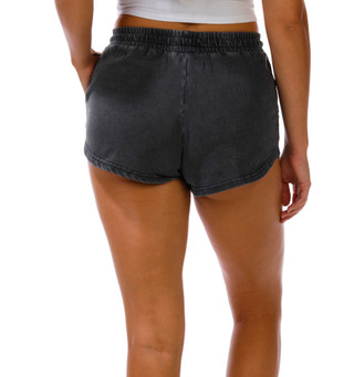 Thumbnail 3: April Kiss Juniors' Mineral Wash Active Shorts 