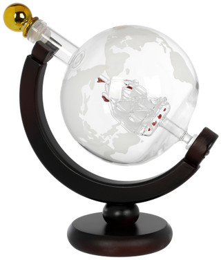 Thumbnail 3: Godinger Globe Decanter With Stand 
