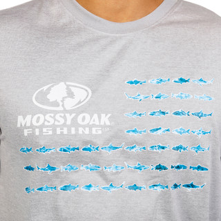Thumbnail 5: Mossy Oak Men's Long Sleeve Logo Water Flag Shirt 