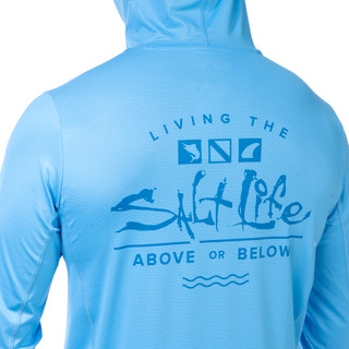 Thumbnail 4: Salt Life Men's Long Sleeve Fishing Hoodie 