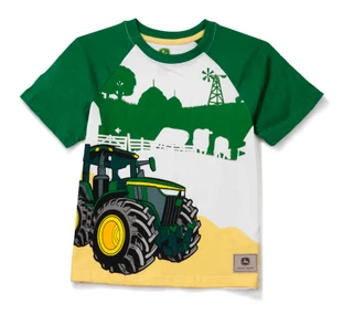 Thumbnail 1: John Deere Little Boys' Farm Scene Raglan Tee 
