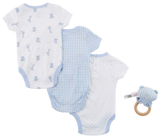 Thumbnail 2: DREAMGRO Baby Boys 4 Pc Creeper Set 