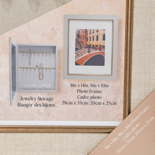 Thumbnail 3: CONCEPTS IN TIME Jewelry Storage Shadow Box Photo Frame 