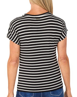 Thumbnail 2: NINE WEST Women's Extended Shoulder Twist Front Top 