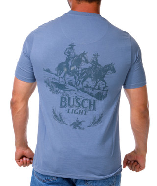 Thumbnail 2: Busch Light  Men's Cowboy Logo Graphic T-Shirt 