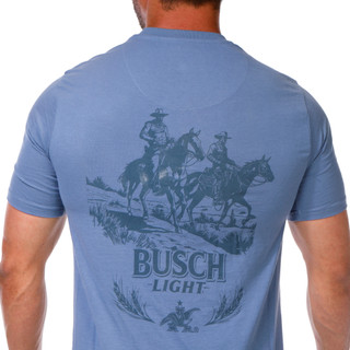 Thumbnail 3: Busch Light  Men's Cowboy Logo Graphic T-Shirt 
