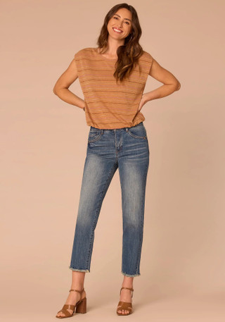 Thumbnail 2: Democracy Women's Cap Sleeve Scoop Neck Knit Top 