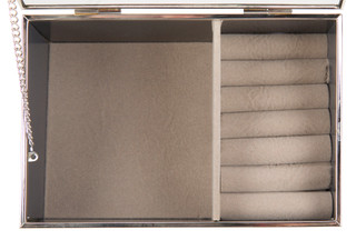 Thumbnail 2: CONCEPTS IN TIME Glass Top Jewelry Storage Box 
