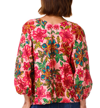 Thumbnail 2: Democracy Women's Kimono Sleeve V-Neck Woven Top 