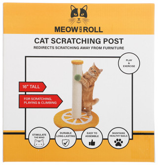 Thumbnail 2: MEOW & ROLL 16-Inch Cat Scratching Post 