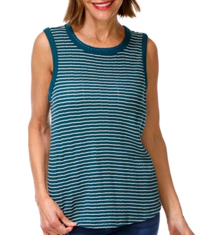 Thumbnail 1: Democracy Women's Sleeveless Keyhole Back Knit Tank Top 