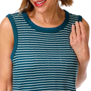 Thumbnail 3: Democracy Women's Sleeveless Keyhole Back Knit Tank Top 