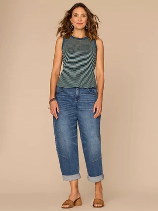 Thumbnail 4: Democracy Women's Sleeveless Keyhole Back Knit Tank Top 