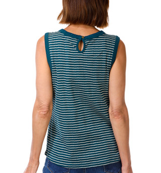 Thumbnail 2: Democracy Women's Sleeveless Keyhole Back Knit Tank Top 