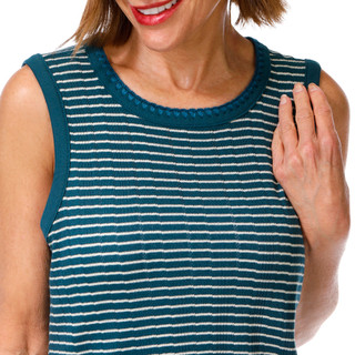 Thumbnail 3: Democracy Women's Sleeveless Keyhole Back Knit Tank Top 