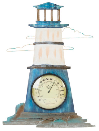 Thumbnail 1: Regal Arts & Gifts Lighthouse Wall Thermometer Decor 