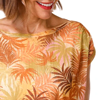 Thumbnail 4: Democracy Women's Boat Neck Bubble Hem Knit Top 