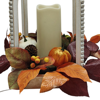 Thumbnail 4: Autumn Gatherings 14 in LED Floral Harvest Home Accent  