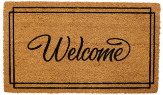 Thumbnail 1: Bombay Script Welcome Border Doormat 