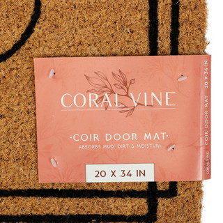 Thumbnail 2: Bombay Script Welcome Border Doormat 