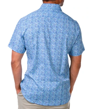Thumbnail 3: TAILORBYRD Men's Swirling Floral Button Down Shirt 
