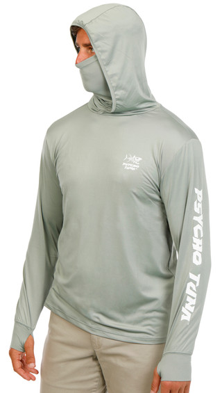 Thumbnail 1: Psycho Tuna Men's Long Sleeve Hooded Performance Shirt 