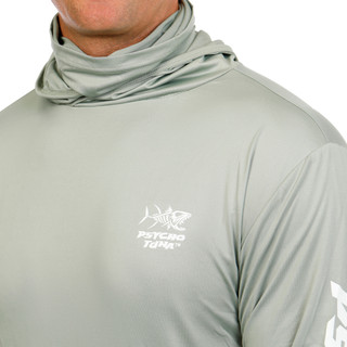 Thumbnail 2: Psycho Tuna Men's Long Sleeve Hooded Performance Shirt 