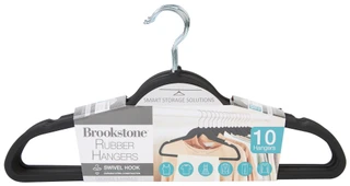 Thumbnail 1: Brookstone 10-Piece Rubber Hanger Set 