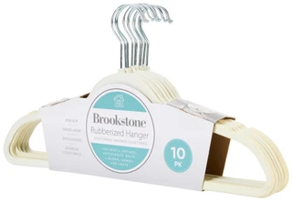 Thumbnail 2: Brookstone 10-Pack Rubberized Hangers 