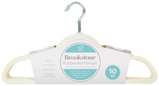 Thumbnail 1: Brookstone 10-Pack Rubberized Hangers 