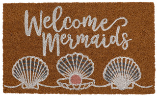 Thumbnail 1: Home Essentials Welcome Mermaids Coir Doormat 