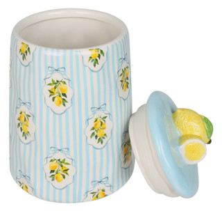 Thumbnail 2: 10 Strawberry Street Lemon Ribbon Canister 