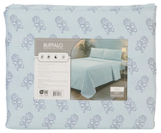 Thumbnail 2: Buffalo 4-Piece Zina Sheet Set 