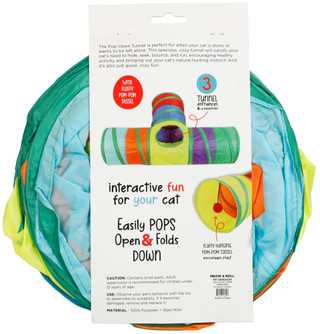 Thumbnail 2: MEOW & ROLL 3-Way Pop-Open Cat Play Tunnel 